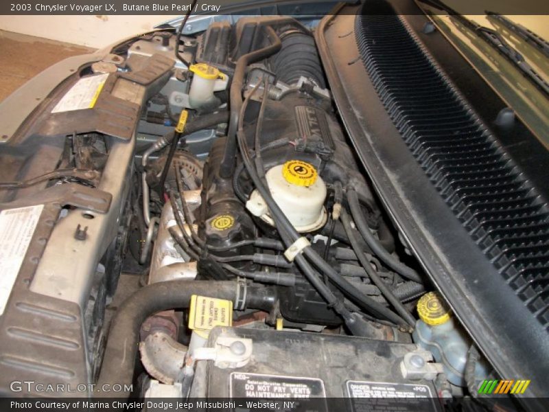 Butane Blue Pearl / Gray 2003 Chrysler Voyager LX
