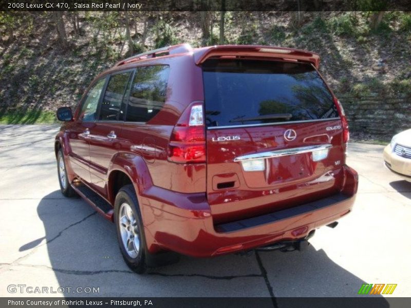 Salsa Red Pearl / Ivory 2008 Lexus GX 470
