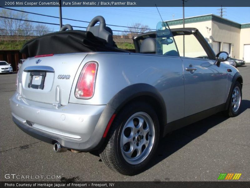 Pure Silver Metallic / Black/Panther Black 2006 Mini Cooper Convertible