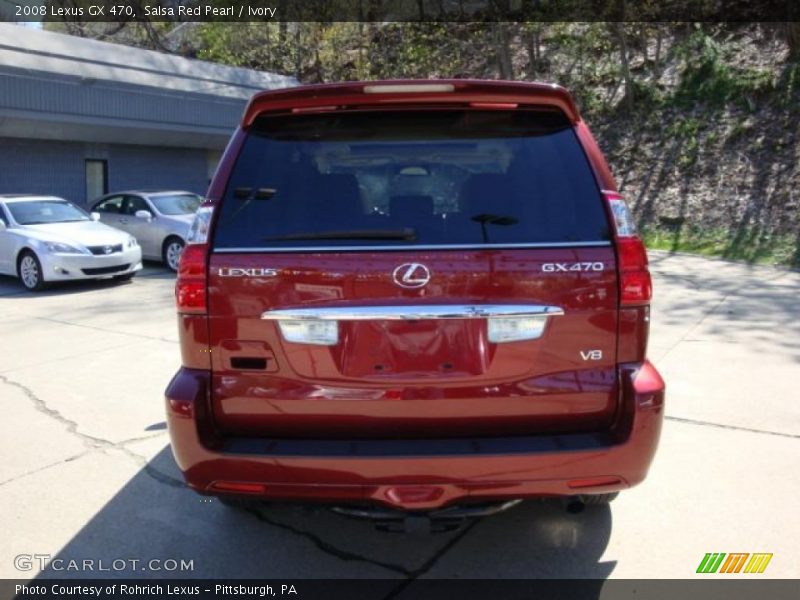 Salsa Red Pearl / Ivory 2008 Lexus GX 470