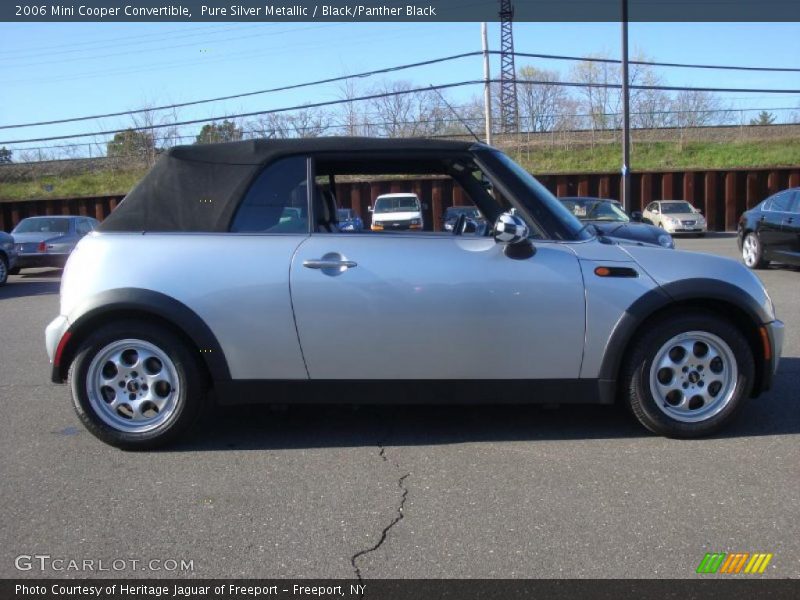 Pure Silver Metallic / Black/Panther Black 2006 Mini Cooper Convertible