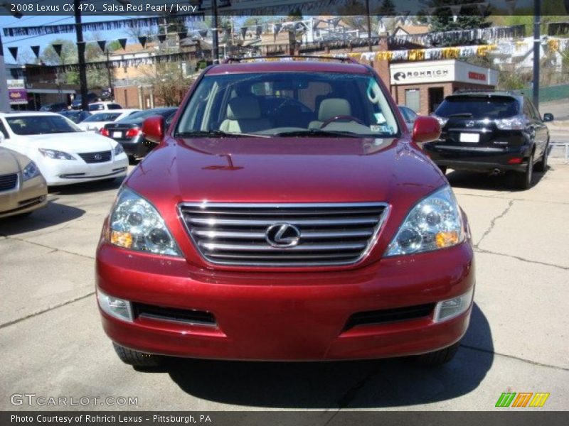 Salsa Red Pearl / Ivory 2008 Lexus GX 470