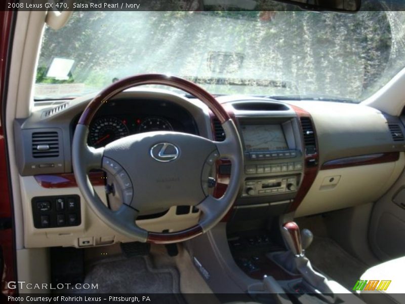 Salsa Red Pearl / Ivory 2008 Lexus GX 470