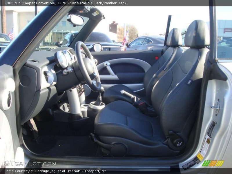 Pure Silver Metallic / Black/Panther Black 2006 Mini Cooper Convertible