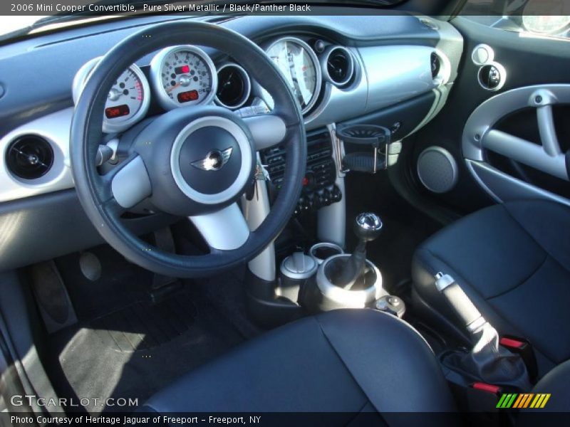 Pure Silver Metallic / Black/Panther Black 2006 Mini Cooper Convertible