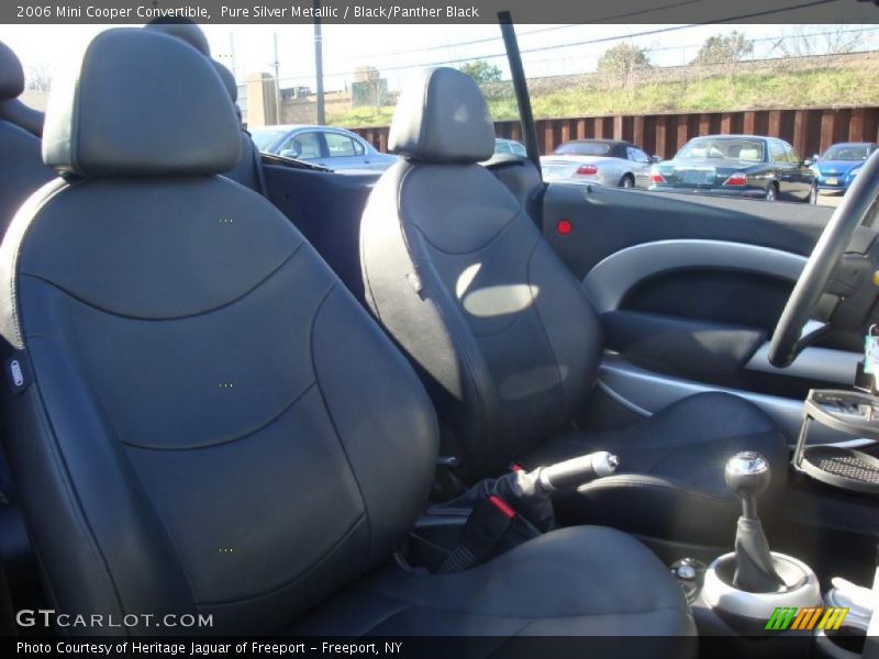 Pure Silver Metallic / Black/Panther Black 2006 Mini Cooper Convertible