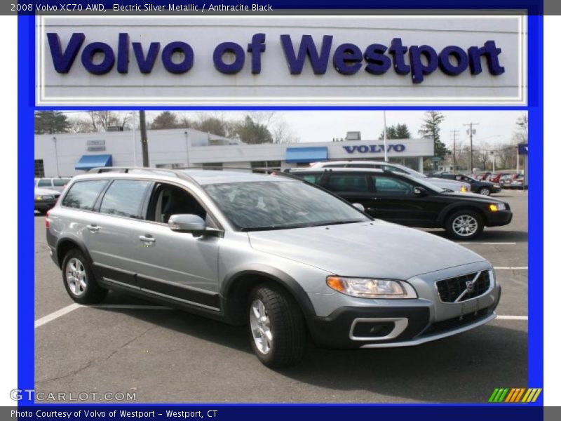 Electric Silver Metallic / Anthracite Black 2008 Volvo XC70 AWD