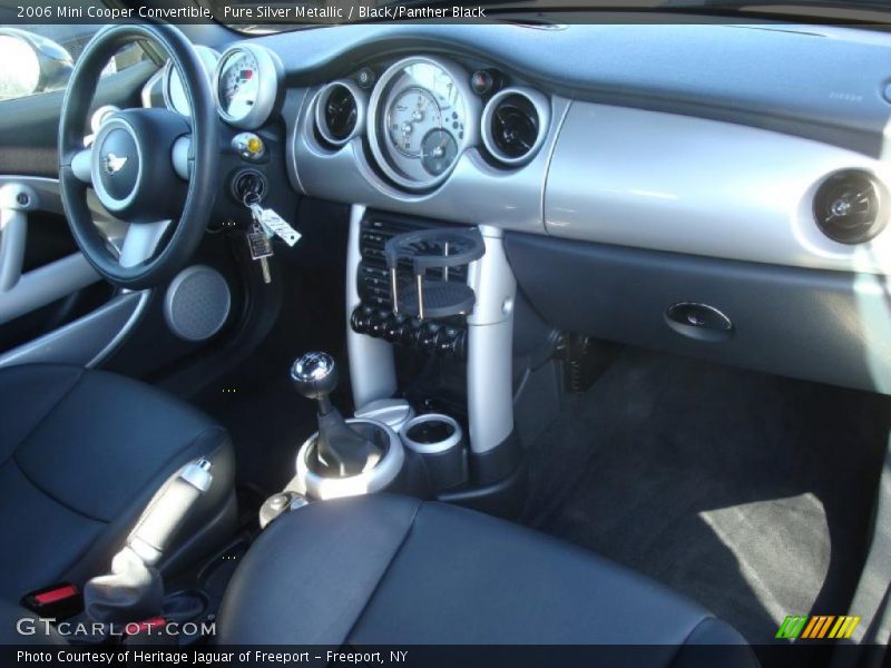 Pure Silver Metallic / Black/Panther Black 2006 Mini Cooper Convertible