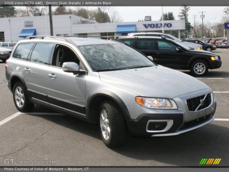 Electric Silver Metallic / Anthracite Black 2008 Volvo XC70 AWD