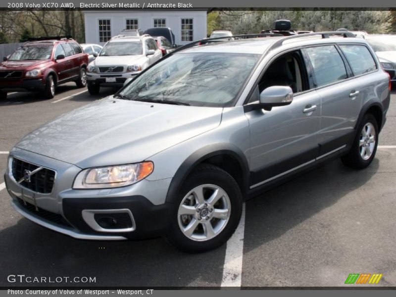 Electric Silver Metallic / Anthracite Black 2008 Volvo XC70 AWD
