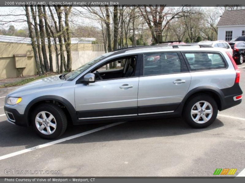 Electric Silver Metallic / Anthracite Black 2008 Volvo XC70 AWD