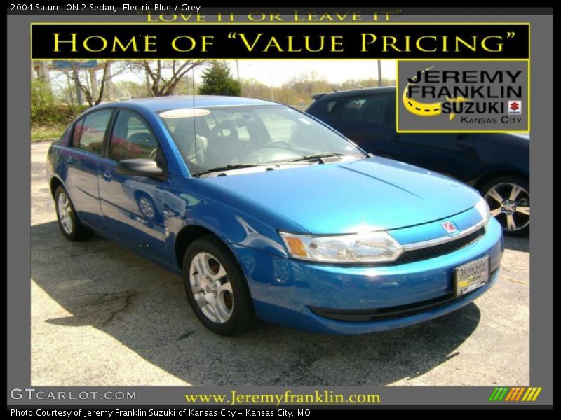 Electric Blue / Grey 2004 Saturn ION 2 Sedan