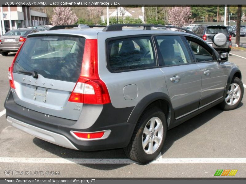 Electric Silver Metallic / Anthracite Black 2008 Volvo XC70 AWD