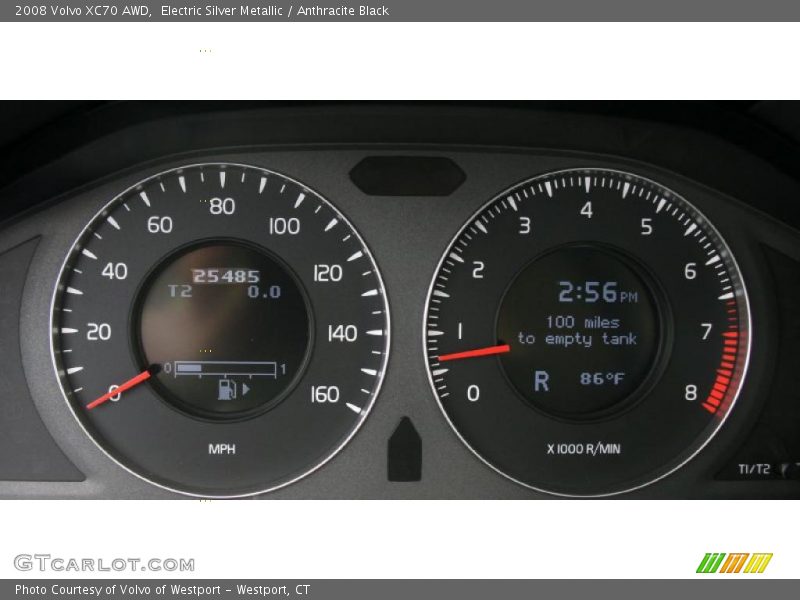 Electric Silver Metallic / Anthracite Black 2008 Volvo XC70 AWD