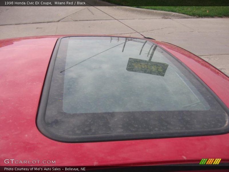 Milano Red / Black 1998 Honda Civic EX Coupe