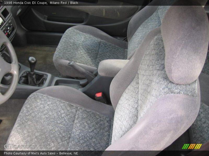 Milano Red / Black 1998 Honda Civic EX Coupe