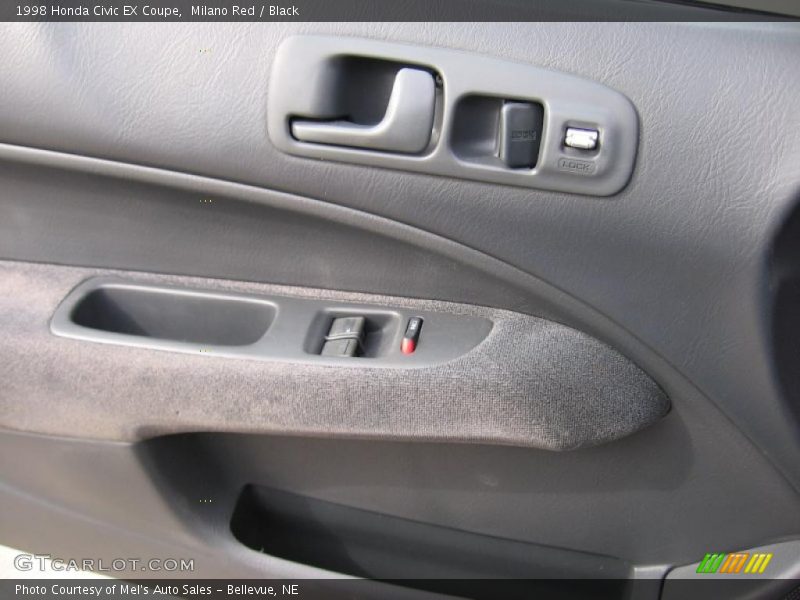 Milano Red / Black 1998 Honda Civic EX Coupe