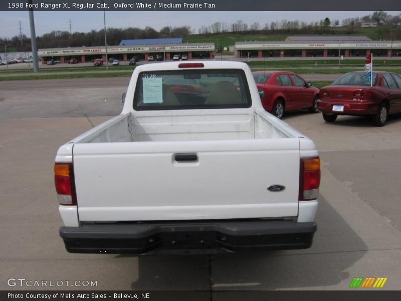 Oxford White / Medium Prairie Tan 1998 Ford Ranger XL Regular Cab