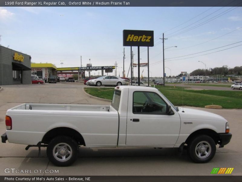Oxford White / Medium Prairie Tan 1998 Ford Ranger XL Regular Cab