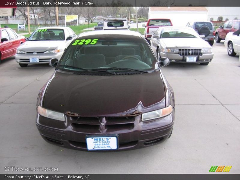 Dark Rosewood Pearl / Gray 1997 Dodge Stratus