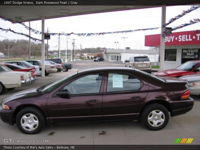 Dark Rosewood Pearl / Gray 1997 Dodge Stratus