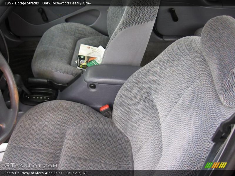 Dark Rosewood Pearl / Gray 1997 Dodge Stratus