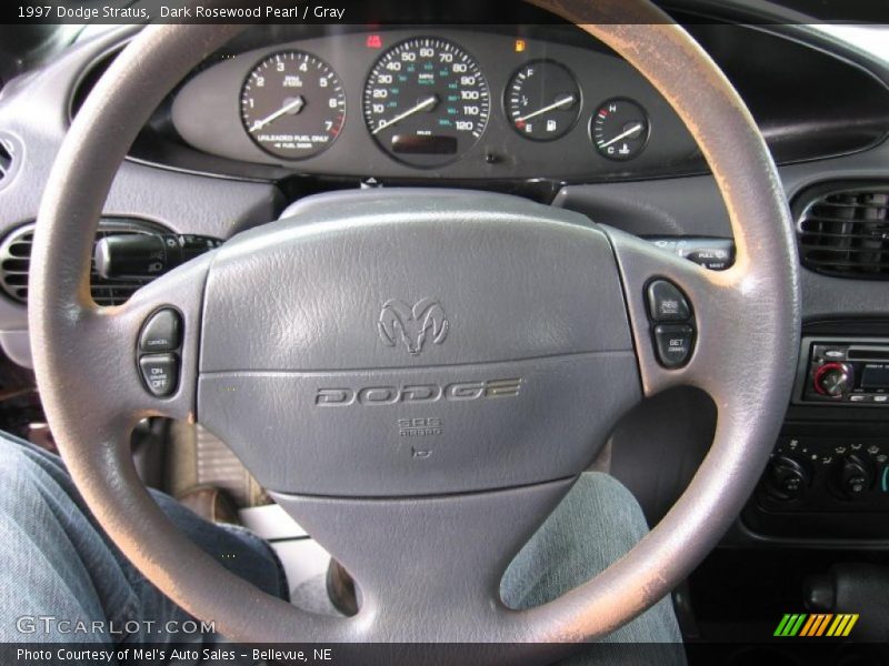 Dark Rosewood Pearl / Gray 1997 Dodge Stratus
