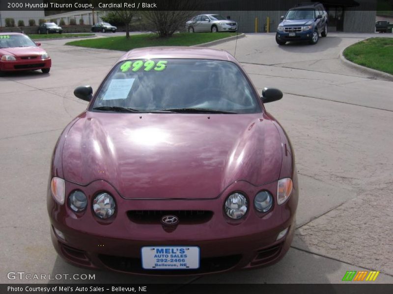 Cardinal Red / Black 2000 Hyundai Tiburon Coupe