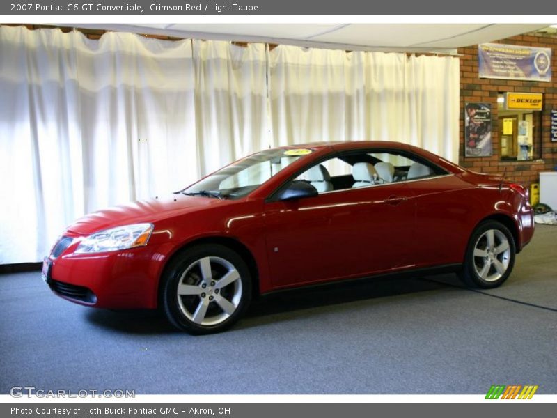 Crimson Red / Light Taupe 2007 Pontiac G6 GT Convertible