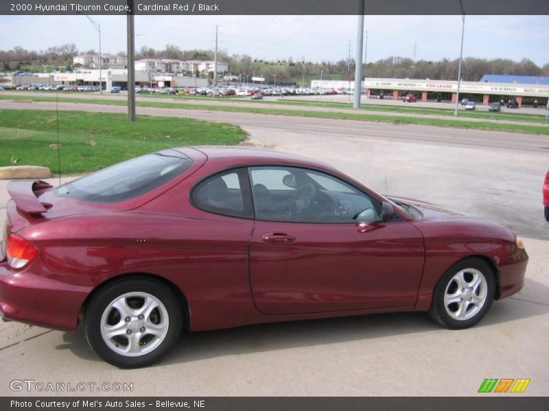 Cardinal Red / Black 2000 Hyundai Tiburon Coupe