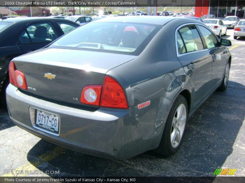 Dark Gray Metallic / Cocoa/Cashmere 2009 Chevrolet Malibu LTZ Sedan