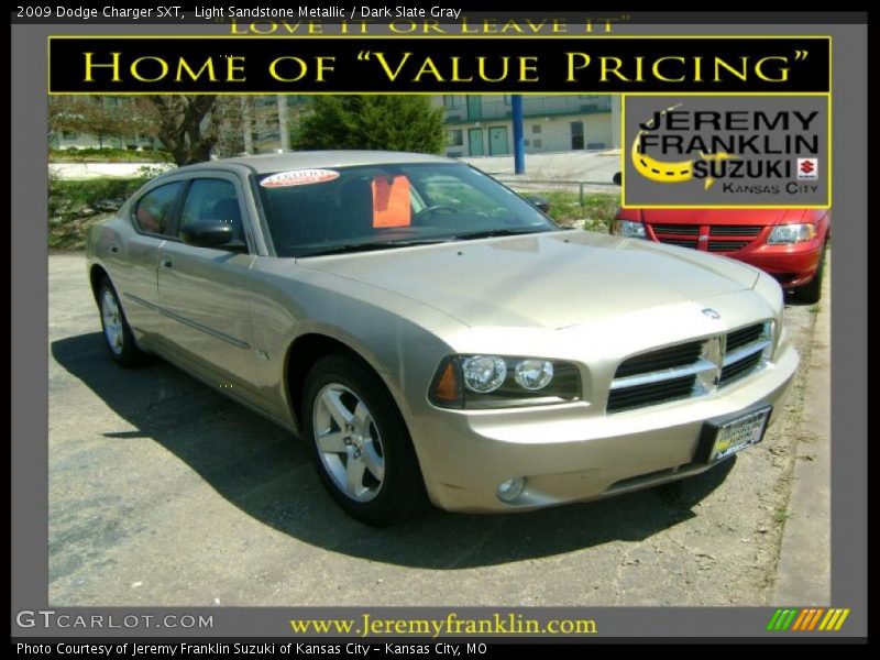 Light Sandstone Metallic / Dark Slate Gray 2009 Dodge Charger SXT