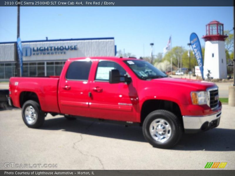 Fire Red / Ebony 2010 GMC Sierra 2500HD SLT Crew Cab 4x4