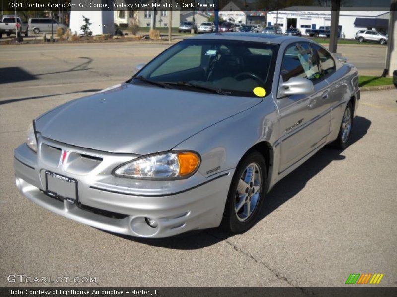 Galaxy Silver Metallic / Dark Pewter 2001 Pontiac Grand Am GT Coupe