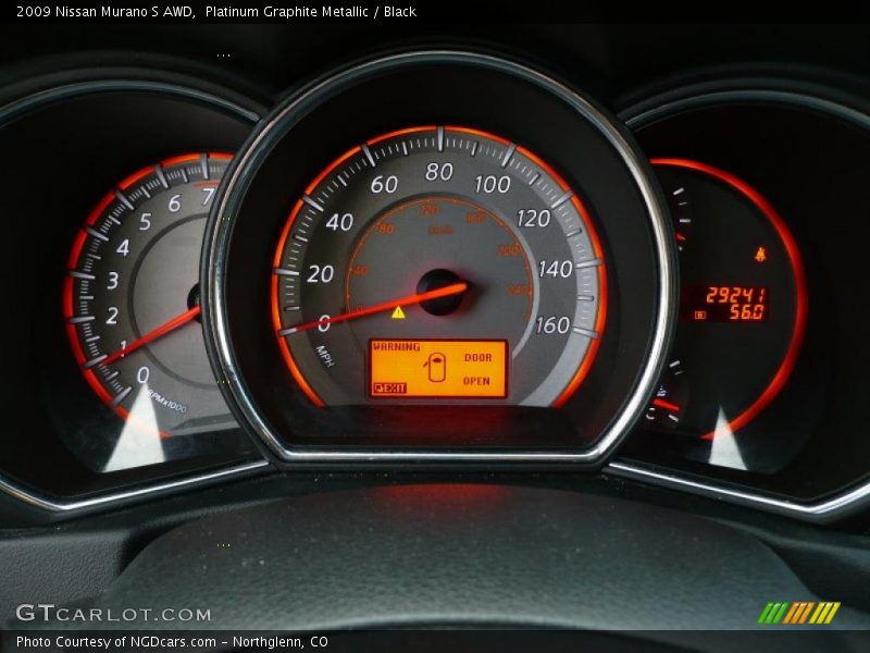 Platinum Graphite Metallic / Black 2009 Nissan Murano S AWD