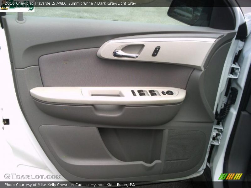 Summit White / Dark Gray/Light Gray 2010 Chevrolet Traverse LS AWD