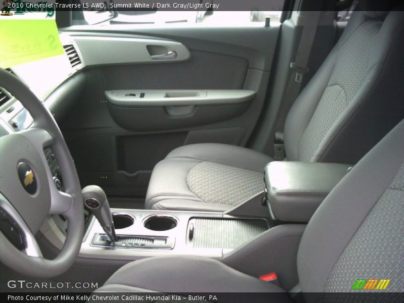 Summit White / Dark Gray/Light Gray 2010 Chevrolet Traverse LS AWD