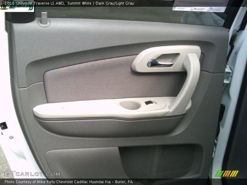Summit White / Dark Gray/Light Gray 2010 Chevrolet Traverse LS AWD