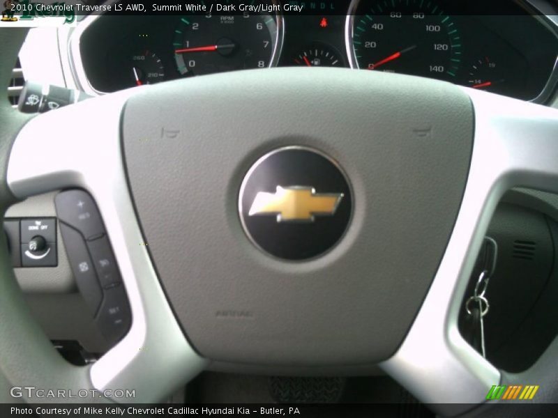 Summit White / Dark Gray/Light Gray 2010 Chevrolet Traverse LS AWD