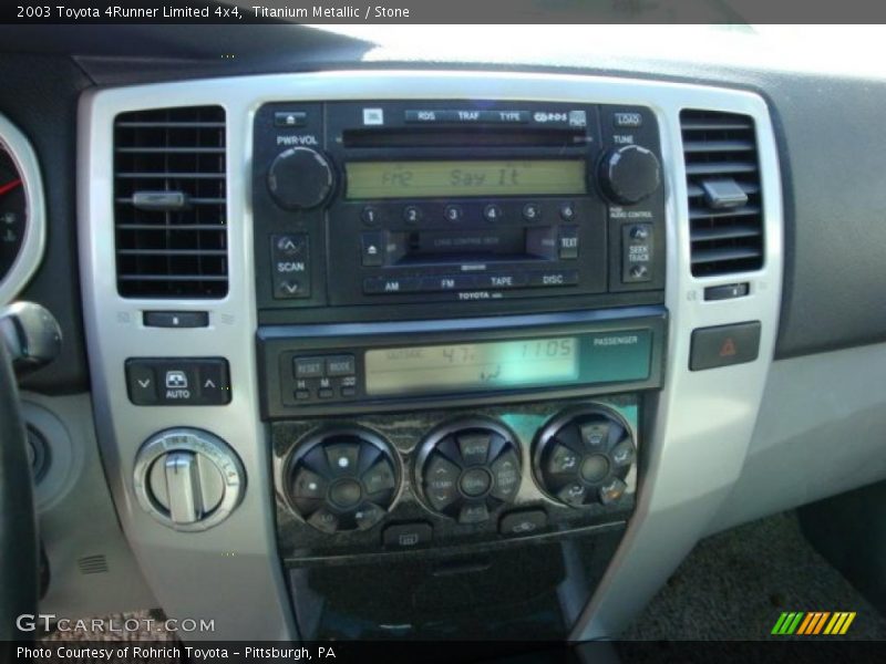 Titanium Metallic / Stone 2003 Toyota 4Runner Limited 4x4