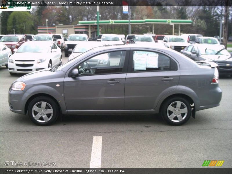 Medium Gray Metallic / Charcoal 2008 Chevrolet Aveo LS Sedan