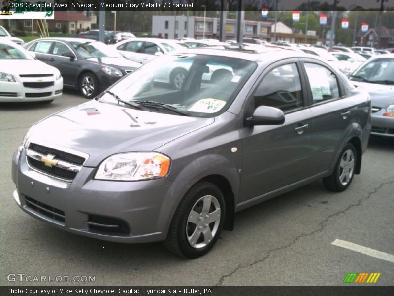 Medium Gray Metallic / Charcoal 2008 Chevrolet Aveo LS Sedan