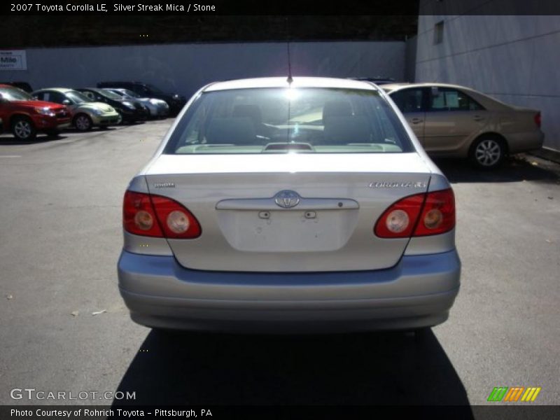 Silver Streak Mica / Stone 2007 Toyota Corolla LE