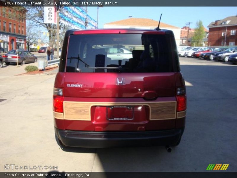 Tango Red Pearl / Black/Titanium 2007 Honda Element EX AWD