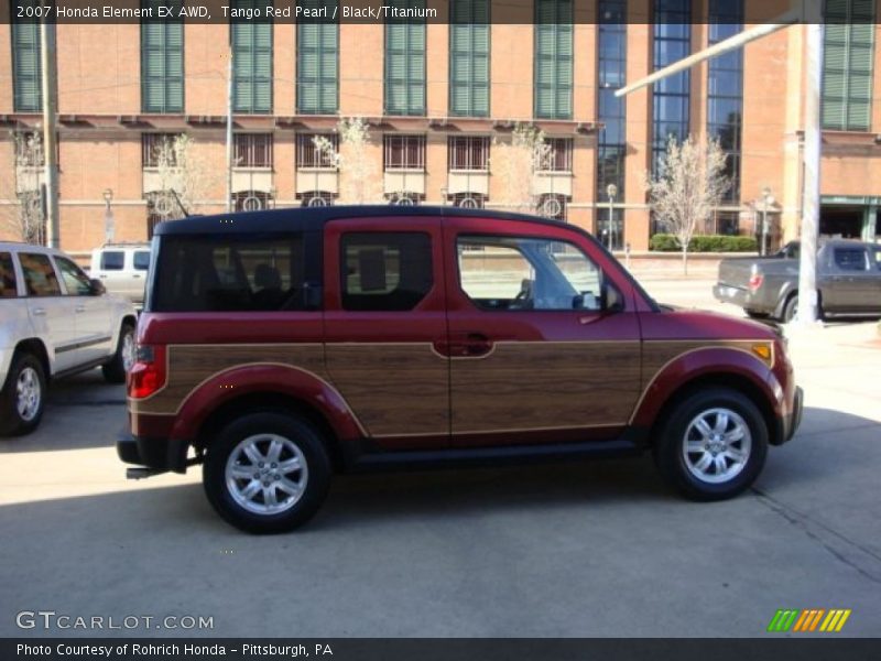 Tango Red Pearl / Black/Titanium 2007 Honda Element EX AWD
