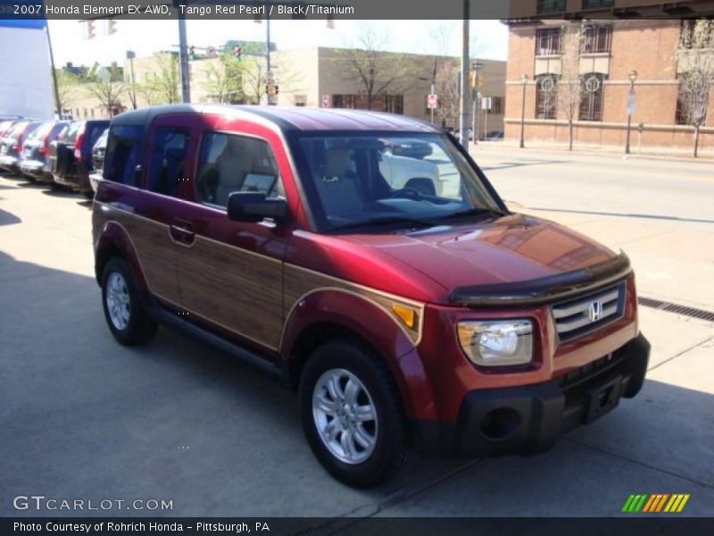 Tango Red Pearl / Black/Titanium 2007 Honda Element EX AWD
