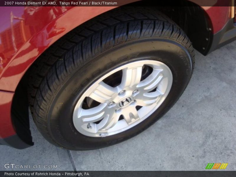 Tango Red Pearl / Black/Titanium 2007 Honda Element EX AWD