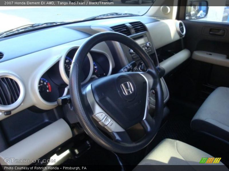 Tango Red Pearl / Black/Titanium 2007 Honda Element EX AWD