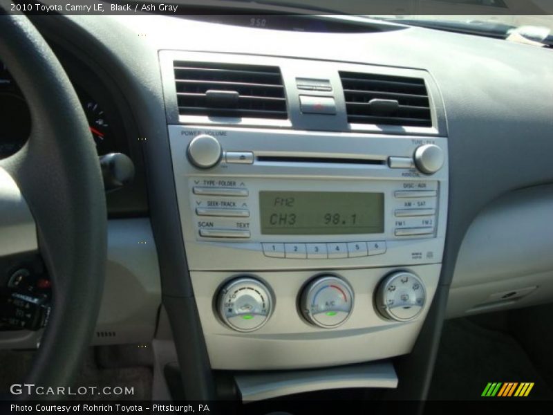 Black / Ash Gray 2010 Toyota Camry LE