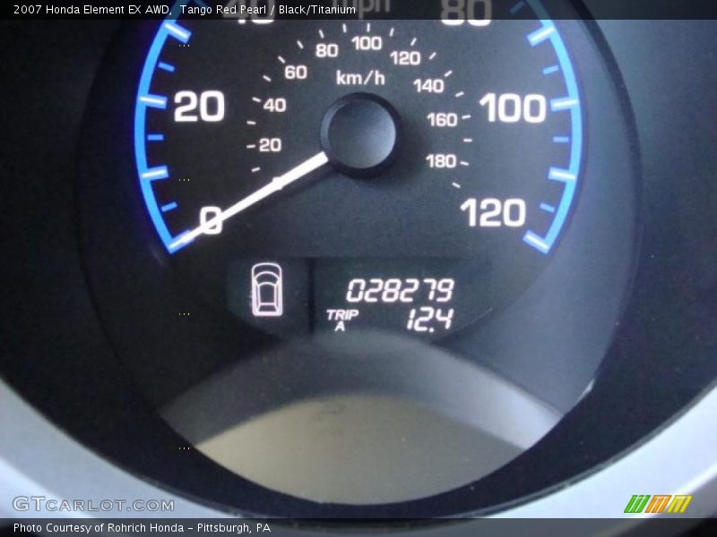 Tango Red Pearl / Black/Titanium 2007 Honda Element EX AWD